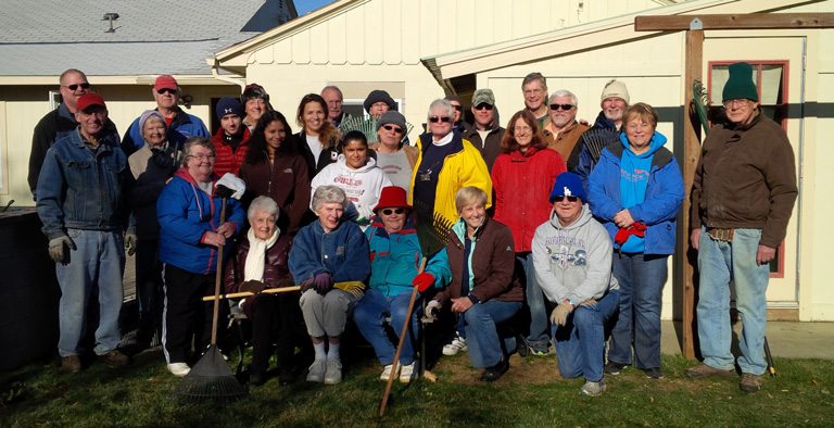 Work day at Hearth Homes